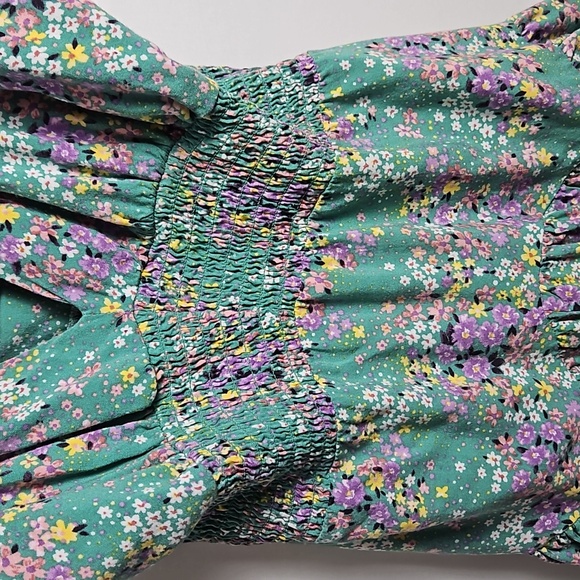 Forever 21 Green Floral Jumpsuit - Picture 5 of 6